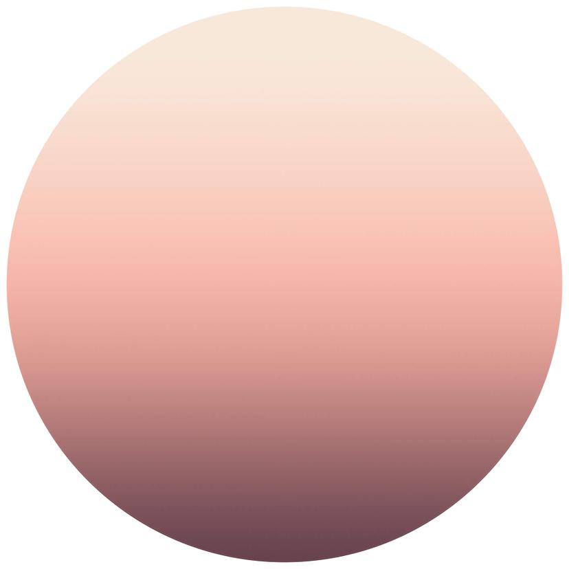 Ombre Sunset - Rund Fototapet - non-woven tapet/självhäftande non-woven tapet
