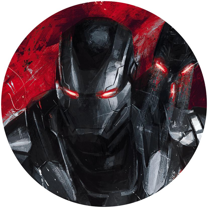 Selvklæbende non-woven tapet - Avengers maleri War-Machine - 125 x 125 cm