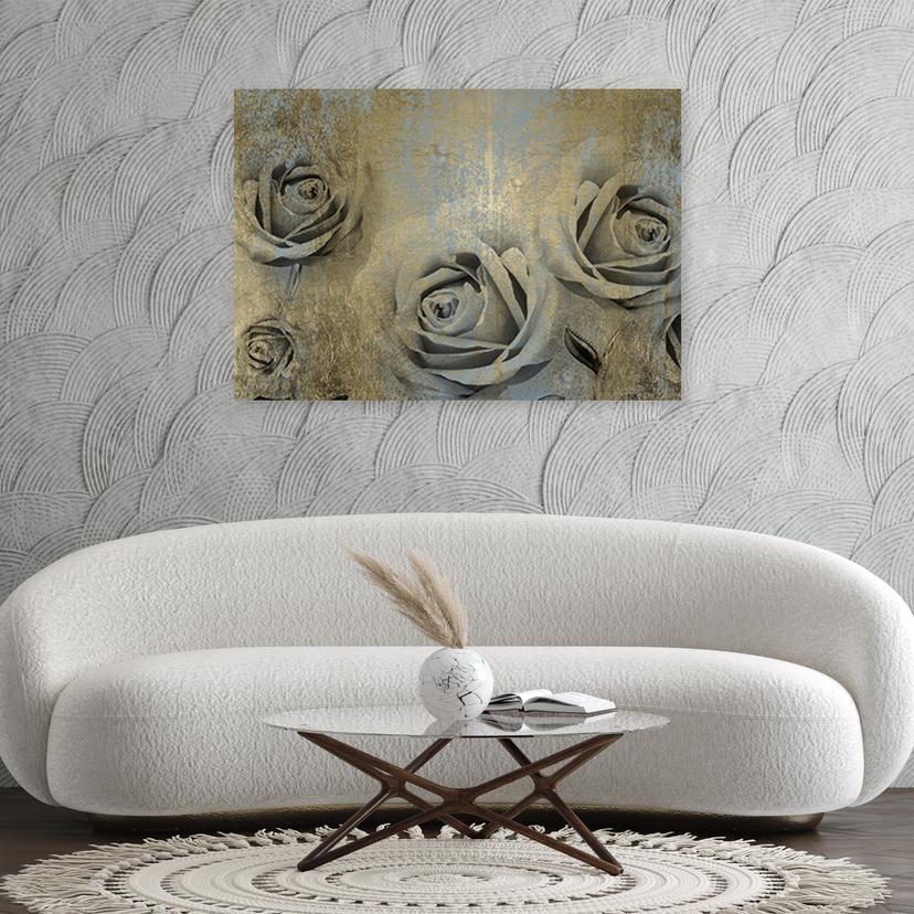 Stampe su tela, Rose dorate