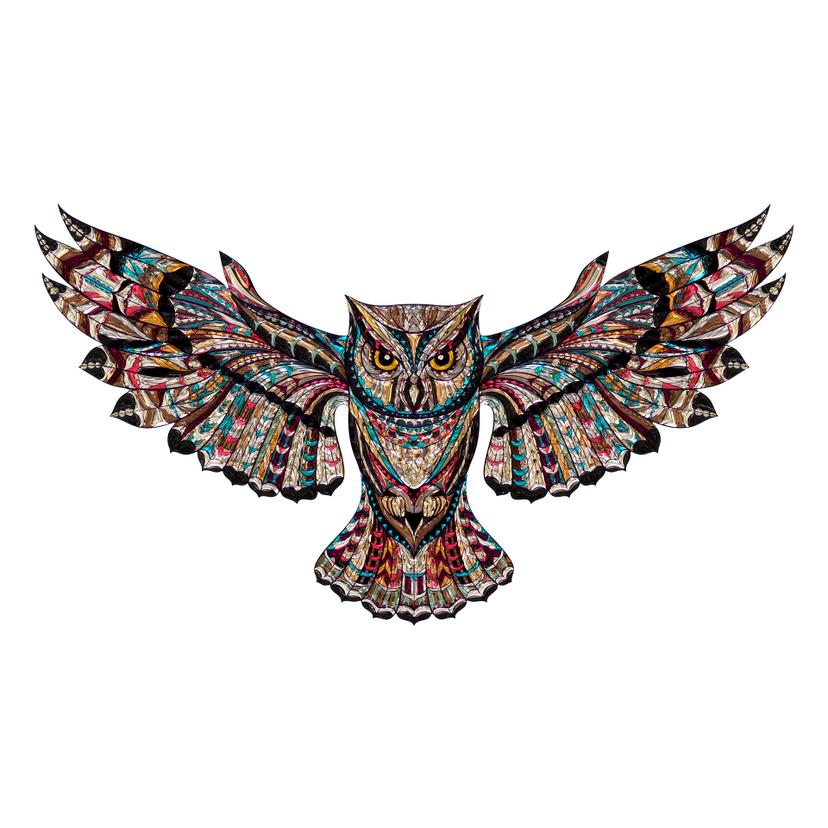 Wandtattoo Metallic Owl