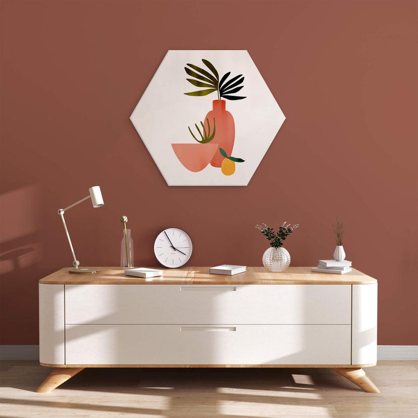 Esagono Alu-Dibond Kubistika - Limone
