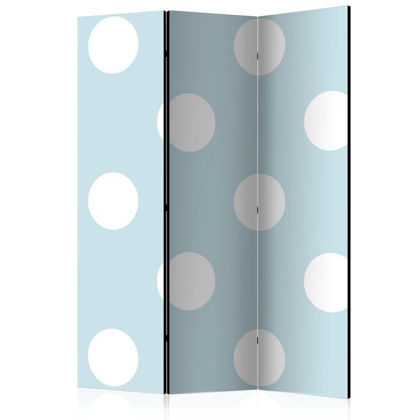 Paravent Séparation de pièce - Blues doux, 3 pièces