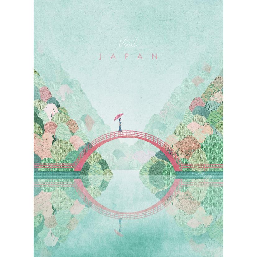 Fototapet Rivers - Japan på våren