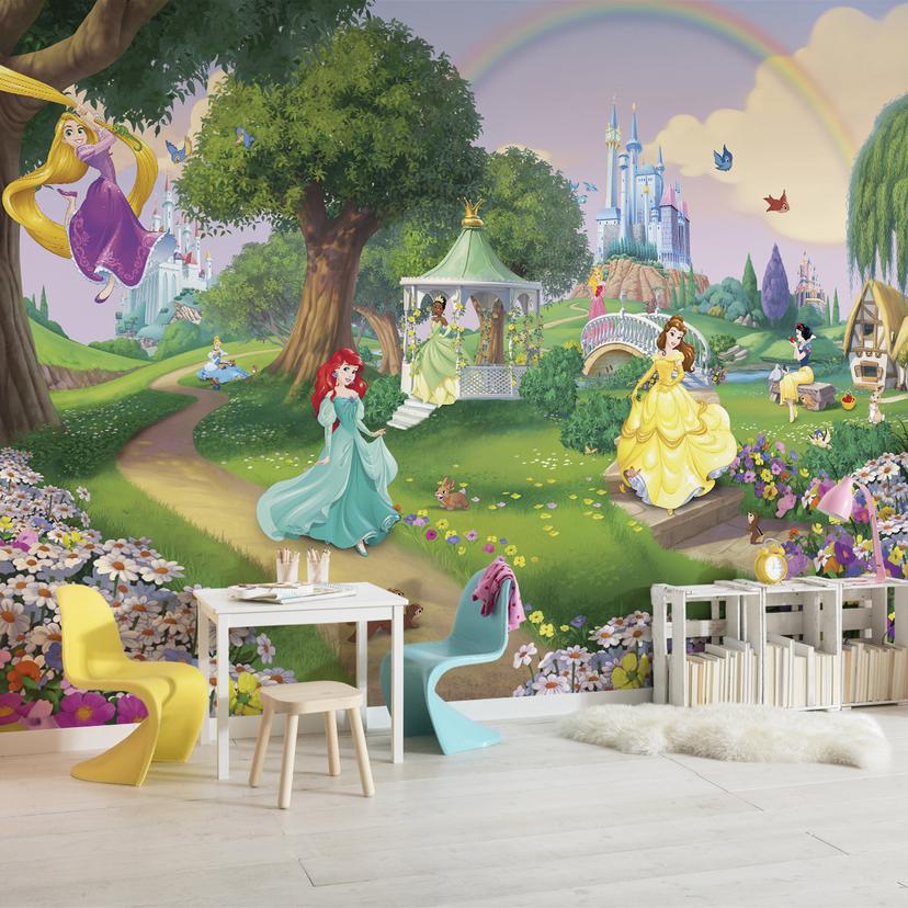 Papier Peint Photo - Disney Princesses Rainbow
