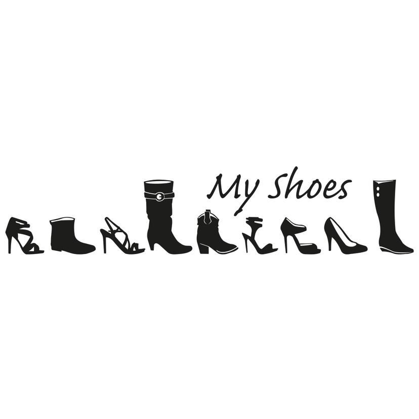 Muursticker My Shoes