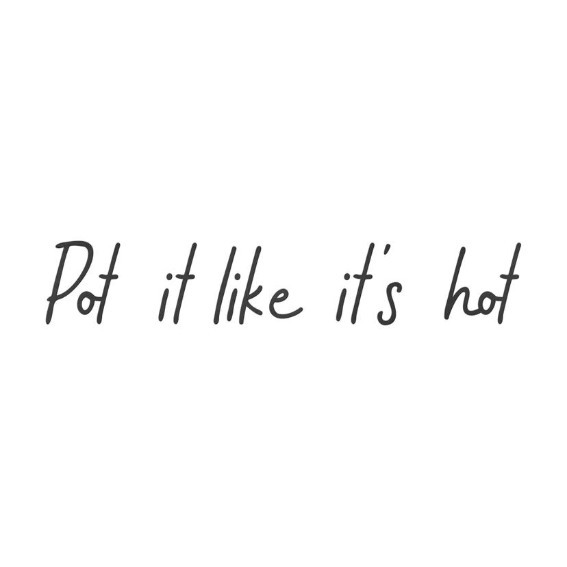 MDF dekorativa bokstäver 3D-bokstäver Pot it like it's hot