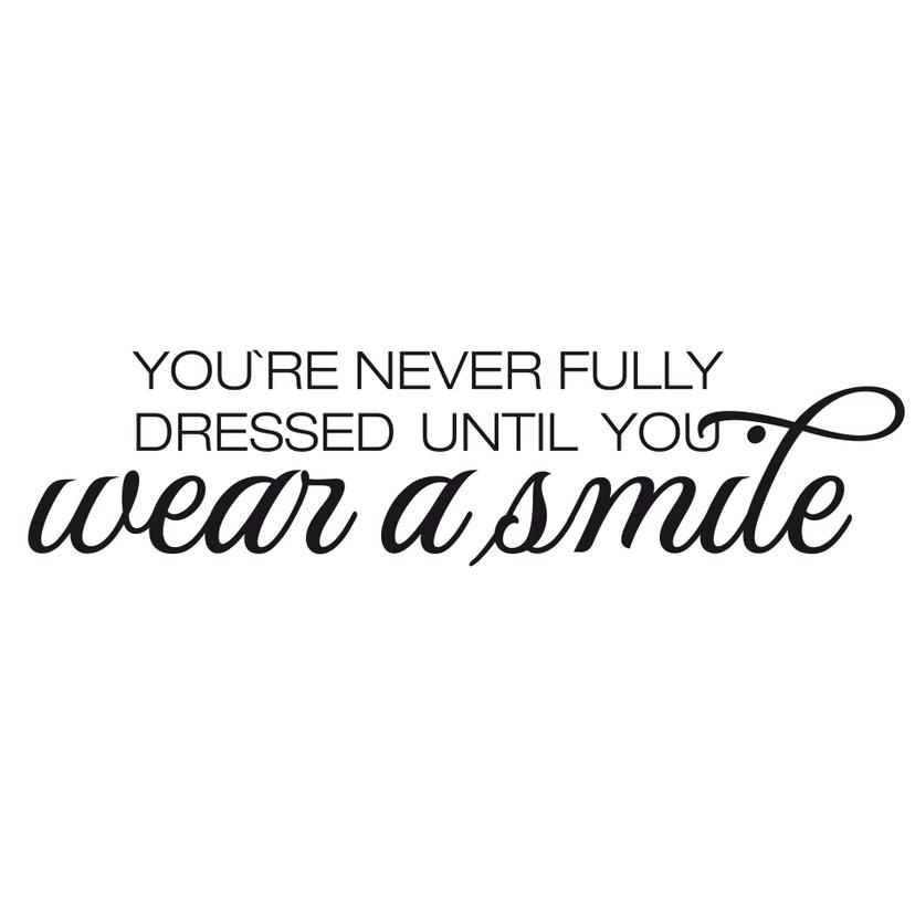 Adesivo murale - Wear a smile
