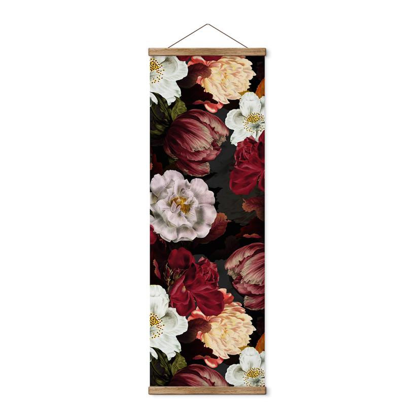 Tekstil plakat UN Designs - Blomsterarrangement - Panorama