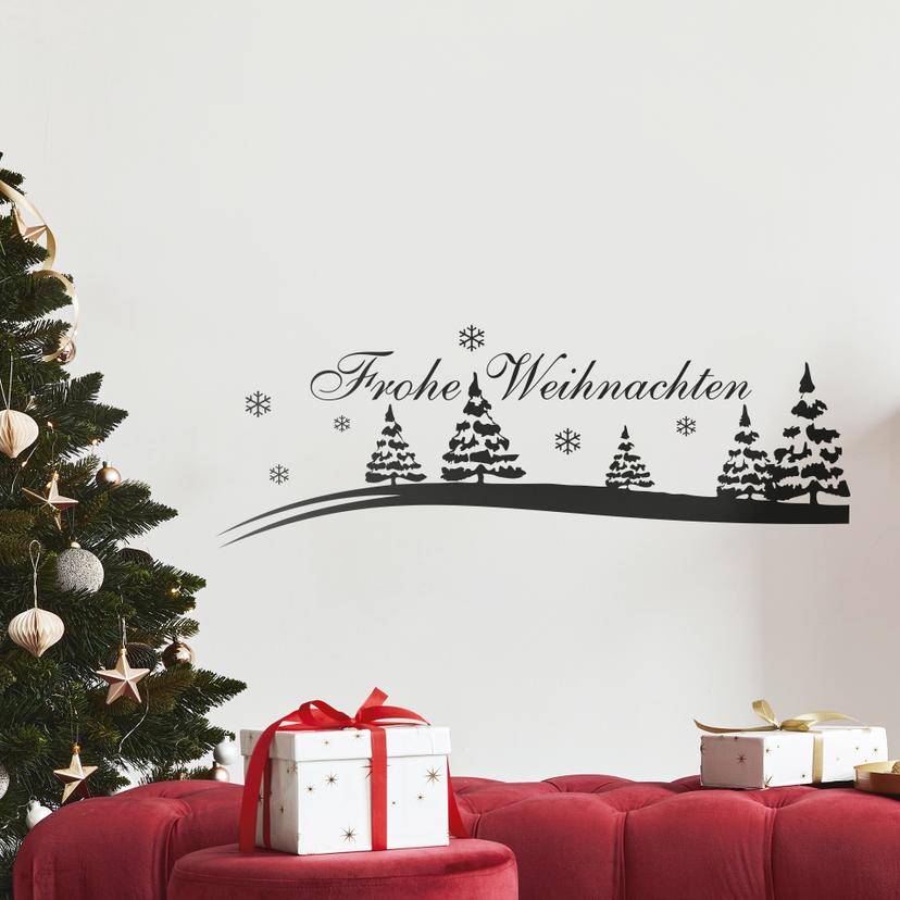 Adesivo murale - Frohe Weihnachten