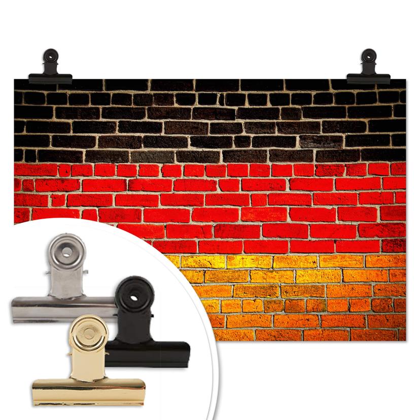Poster - Muro con bandiera tedesca