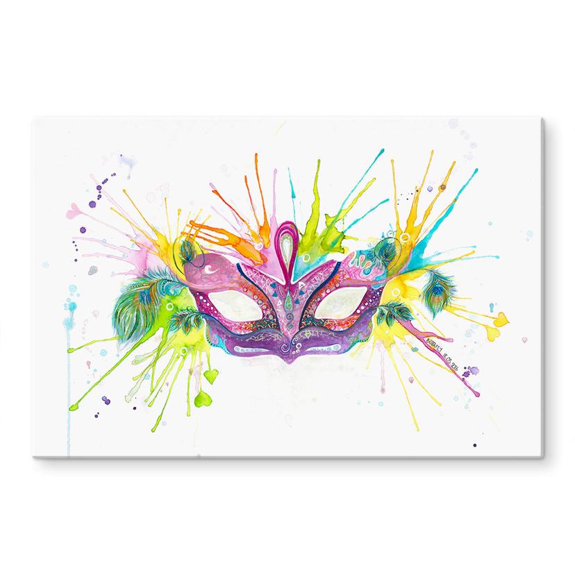 Glass Print Buttafly - Mardi Gras