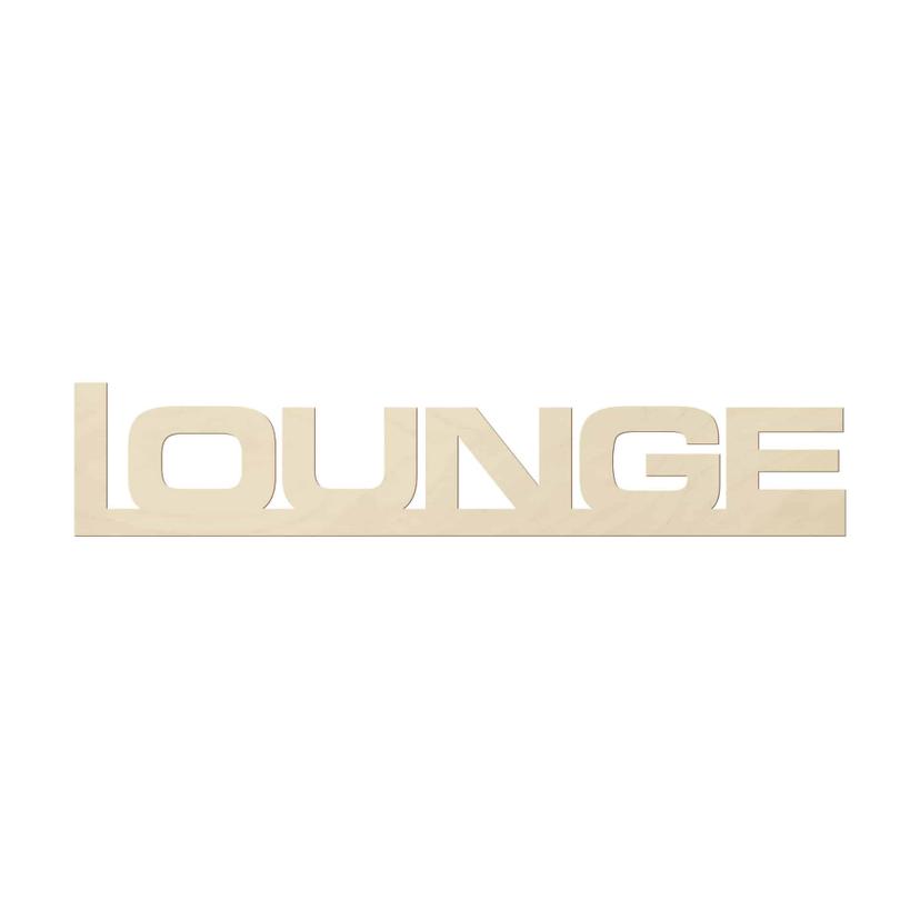 Scritta in legno - Lounge