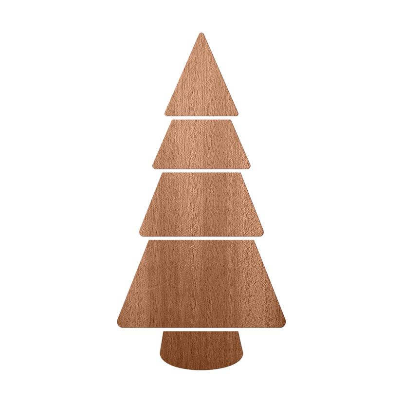 Decoro in legno Abete XXL - Albero di Natale