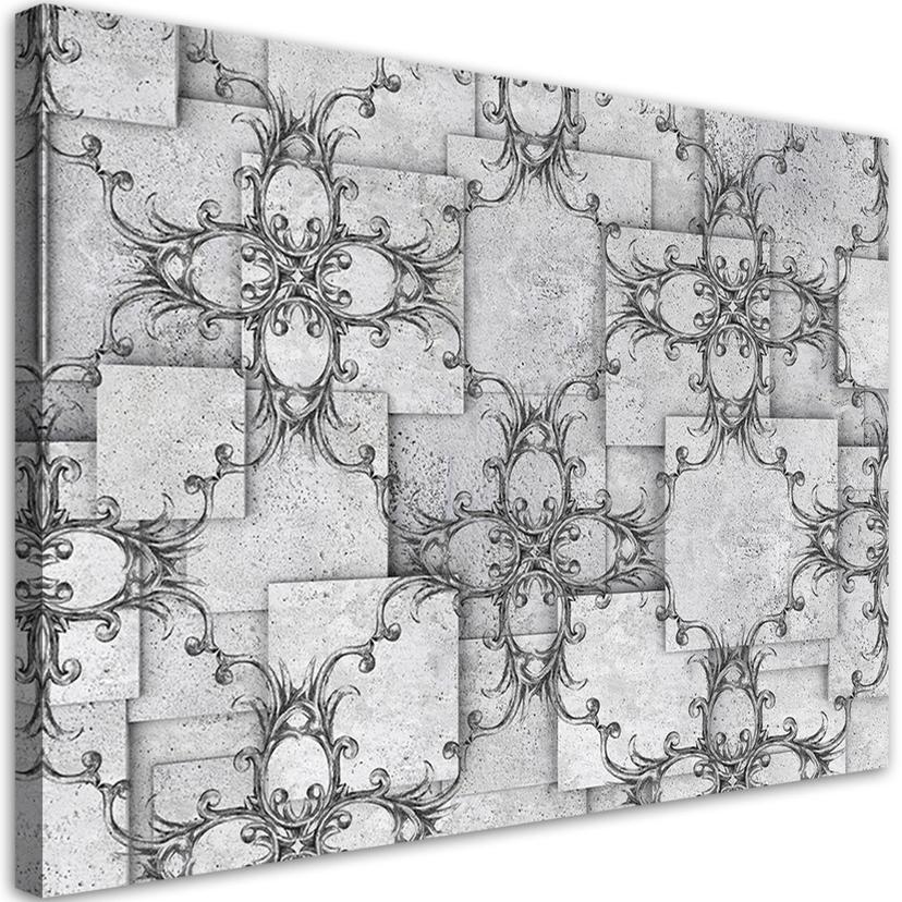 Canvasbillede, orientalsk mønster 3D