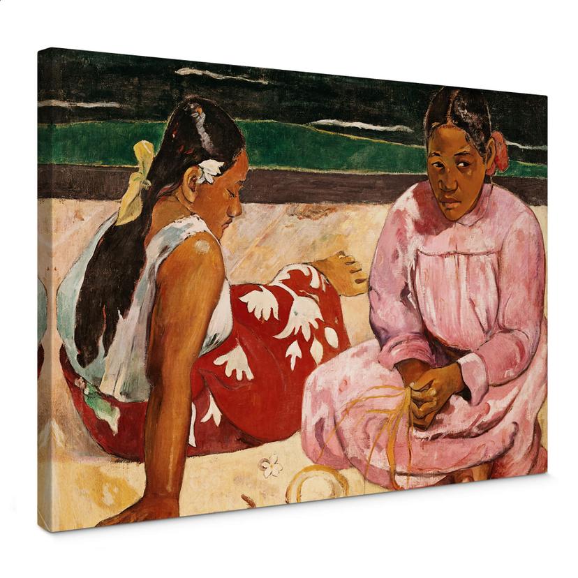 Gauguin - Tahitianske kvinder - Lærredsprint