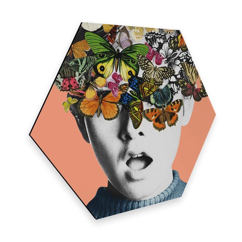 Hexagone - Alu-Dibond Frida Floral Studio - Twiggy Surprise