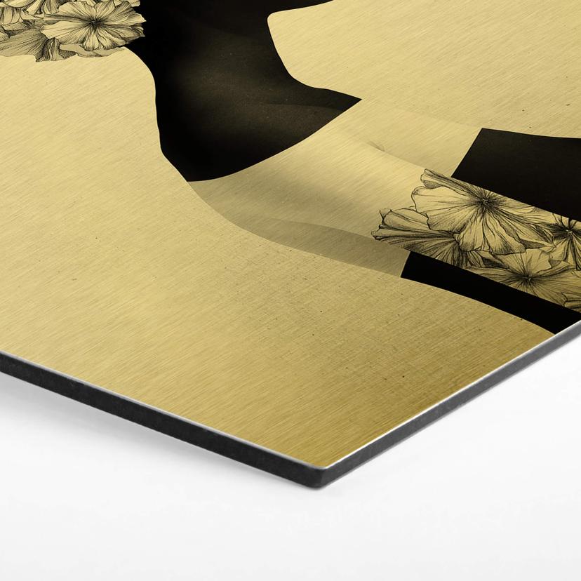 Hexagon Alu-Dibond Goudeffect - Ireland - Marianna