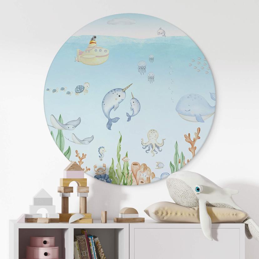 Cerchio a muro Oliver Robins - Friends Underwater