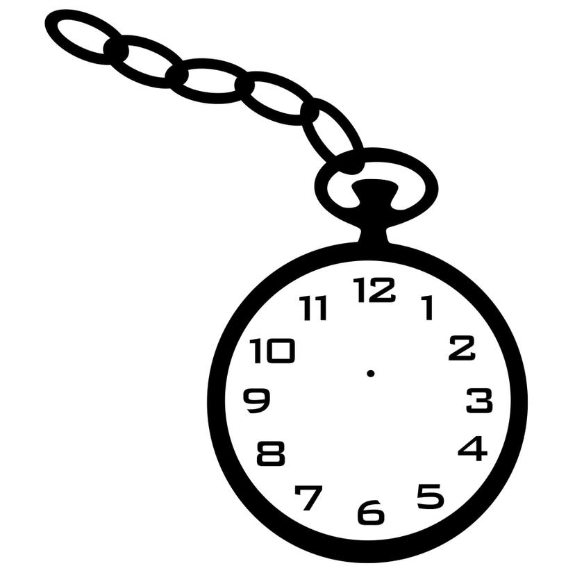 Adesivo murale - orologio da tasca