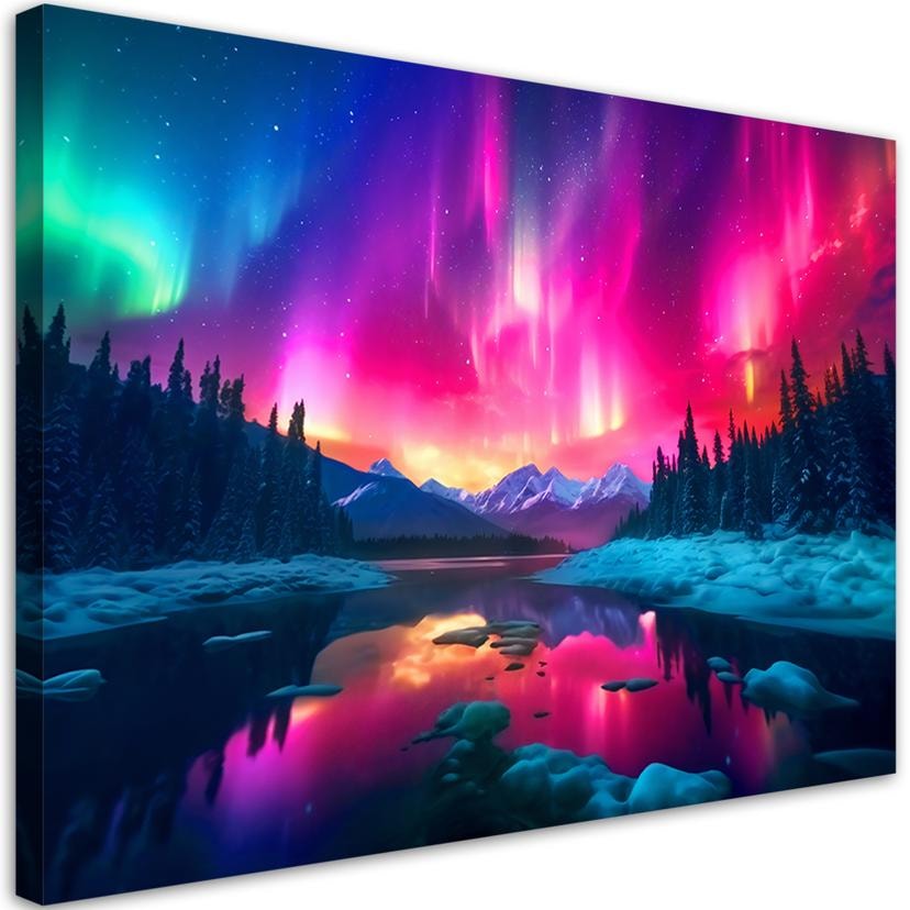 Canvasbillede, Abstrakt himmellandskab