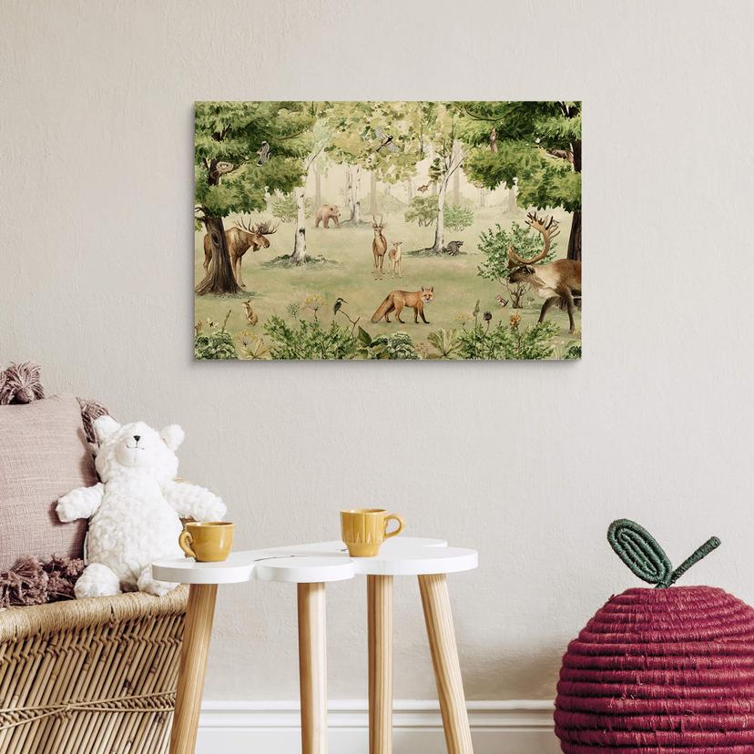 Quadro in legno Kikki Belle - Foresta meravigliosa