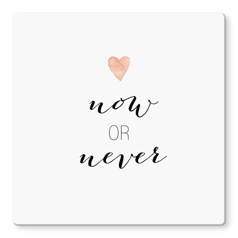Glasschilderij Confetti & Cream - Now or Never