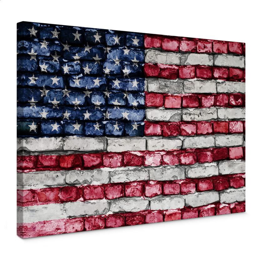 Tableau sur toile Stars and Stripes
