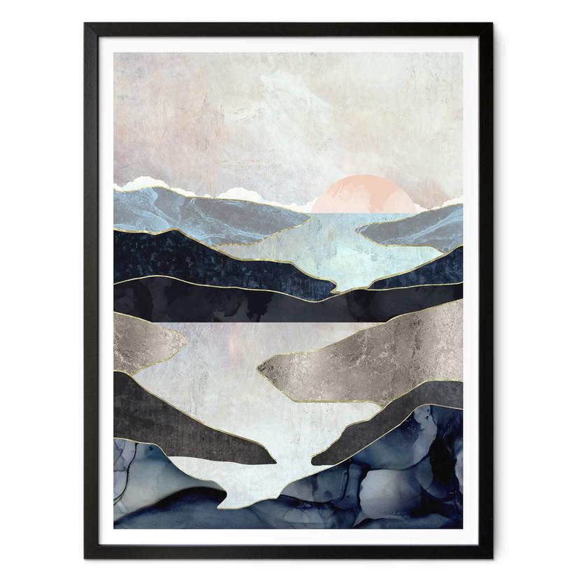 Póster SpaceFrog Designs - Lago de montaña
