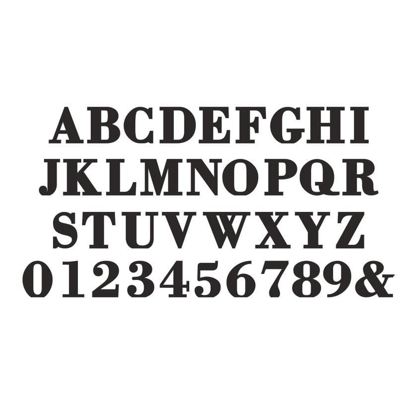 Lettere decorative - Carattere Bodoni