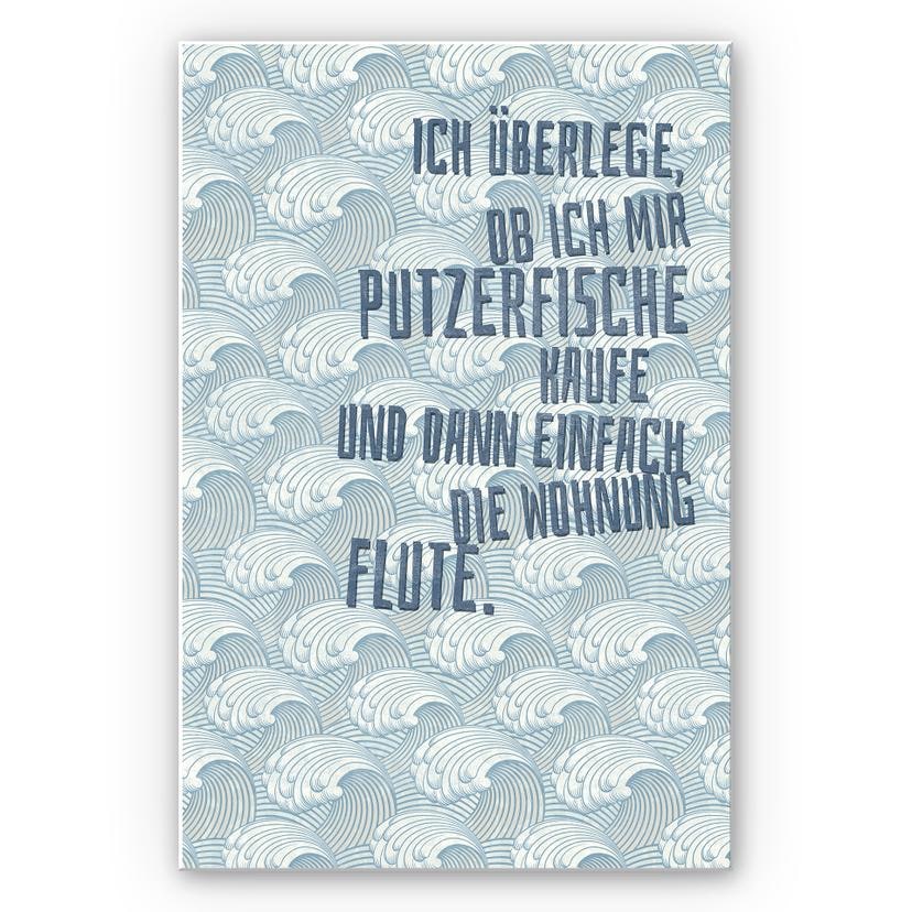 Wandbild Ich überlege, ob ich mir Putzerfische kaufe