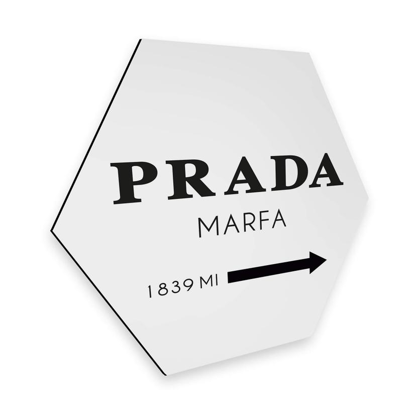 Hexagon - Alu-Dibond - Kvilis - Prada Marfa