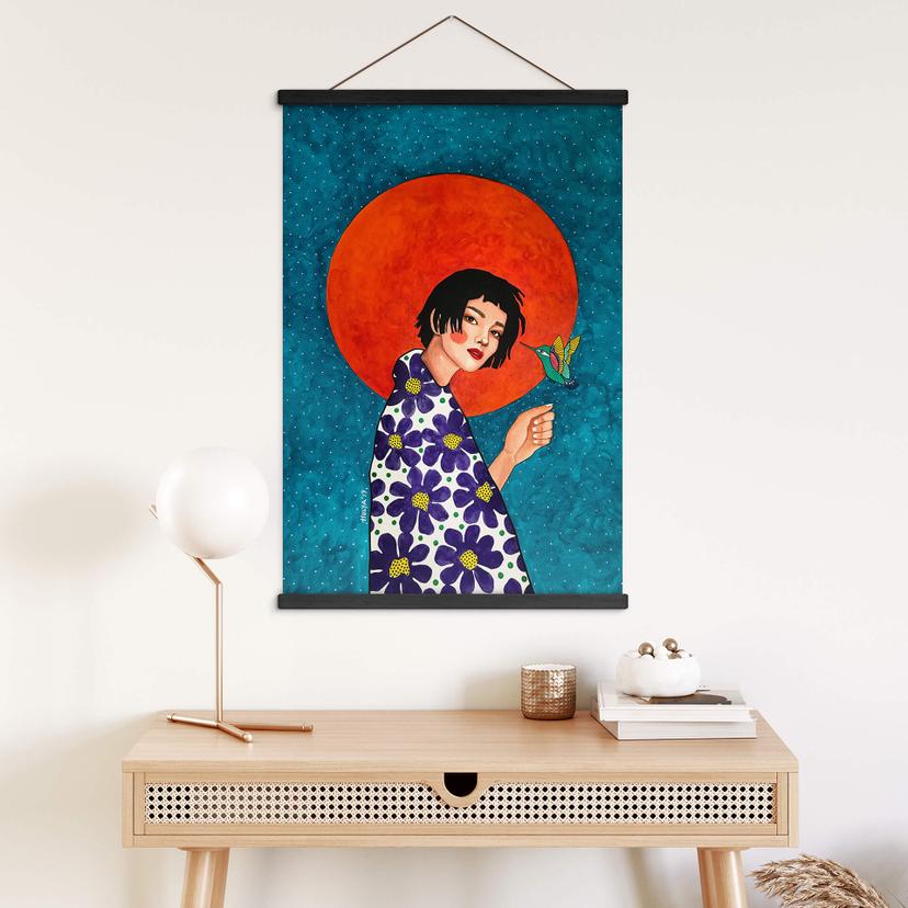 Poster tessile Lasciarsi alle spalle - Hülya