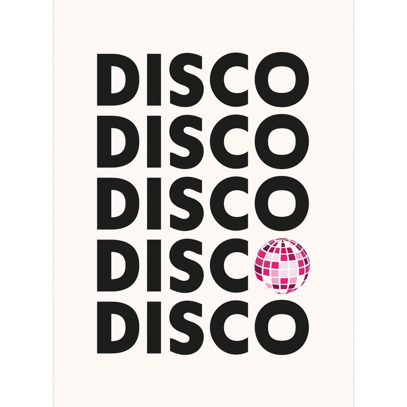 Fotomural con tipografía retro disco vibes - Kerr-Dineen