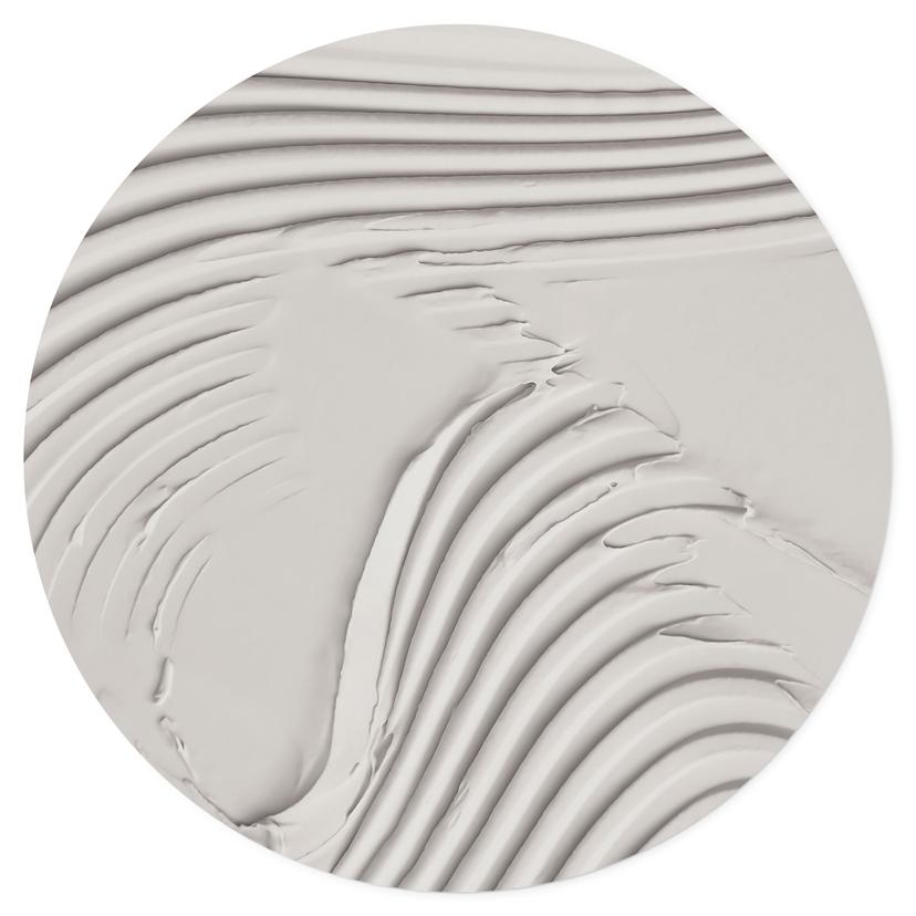 Adesivo murale Strutture morbide in beige - Pictufy Studio - Rotondo