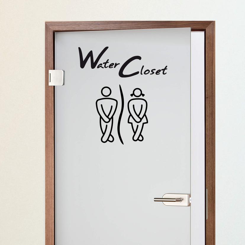 Sticker mural - Water Closet