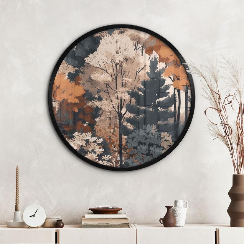 Poster La colorata foresta autunnale - Jaszke