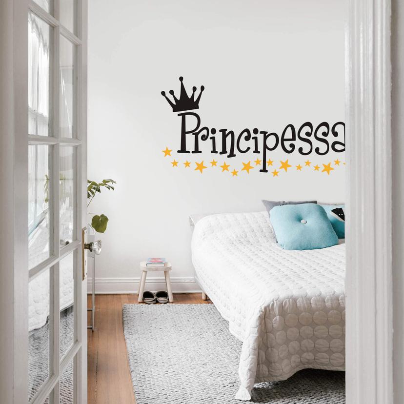 Wandtattoo Principessa (2-farbig)
