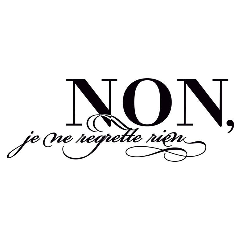 Adesivo murale - Non, je ne regrette rien 2
