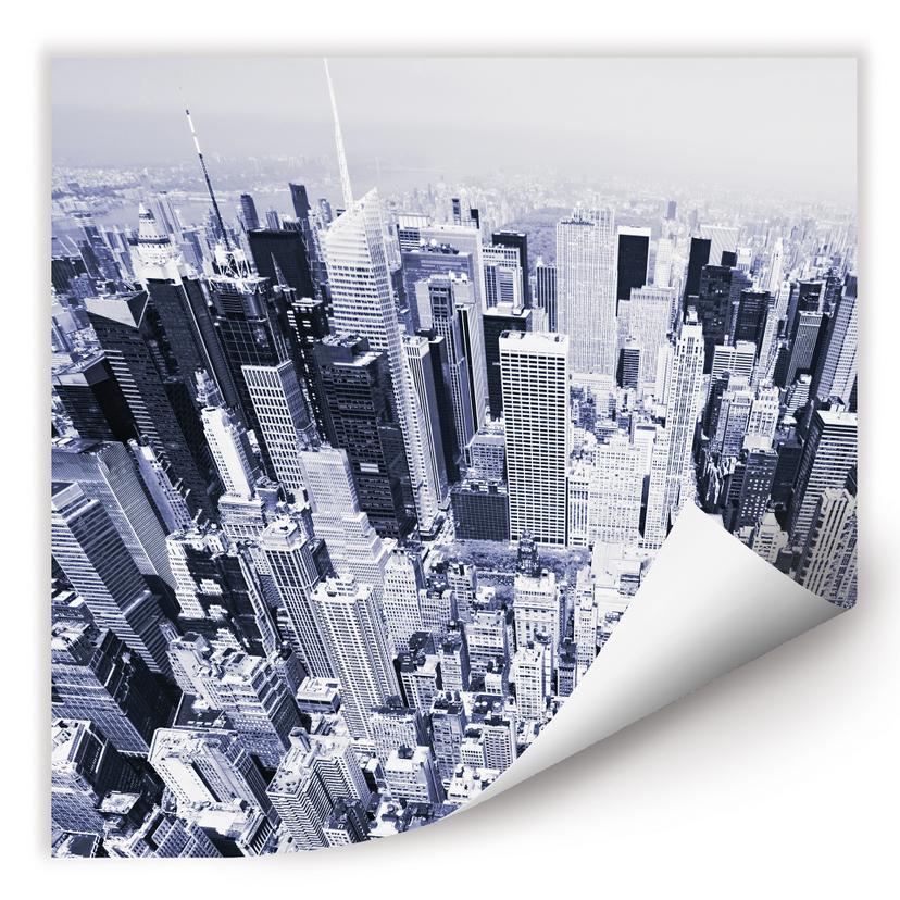 Poster autocollant - W - Manhattan vue aérienne