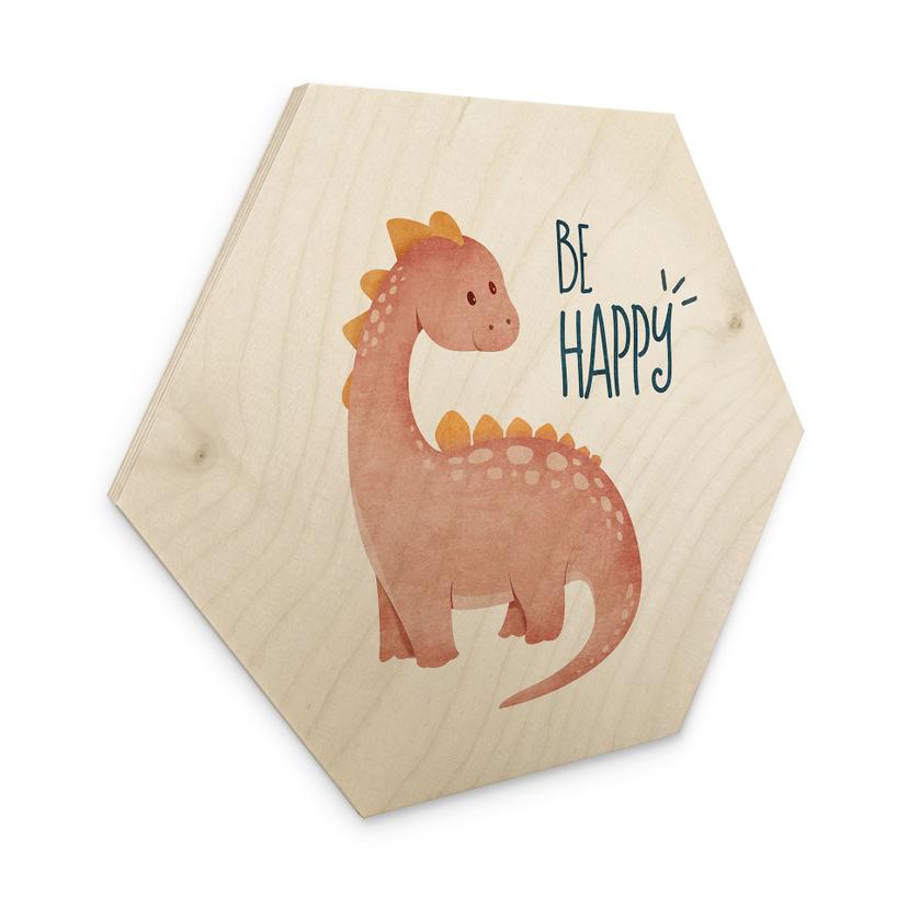 Sekskantet træ Dino Be Happy - Brachiosaurus - Tunaboylu