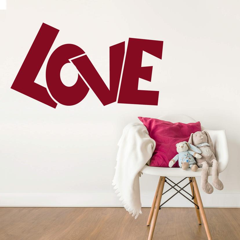 Sticker mural - LOVE 2