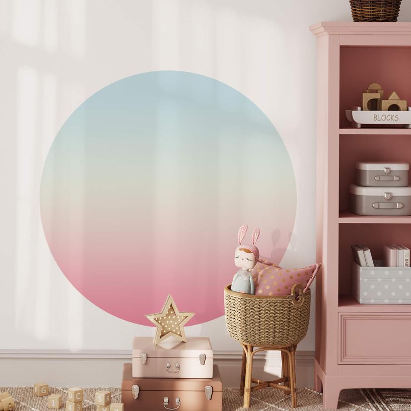 Sticker mural - Ombre Arc-en-Ciel - Rond