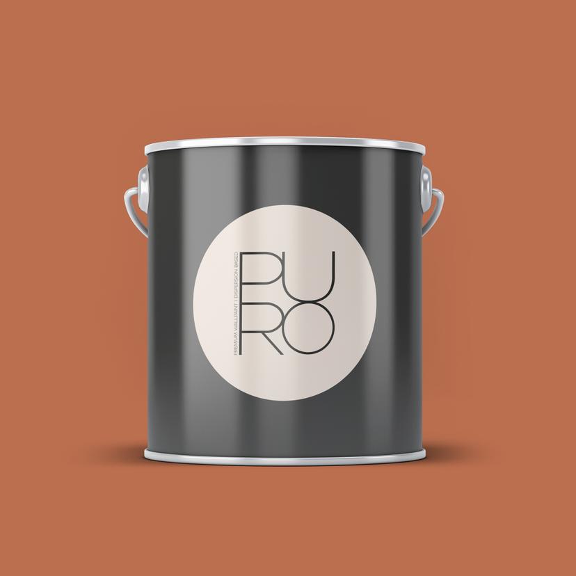Premium vægmaling rød orange - PURO c9005 støvet orange