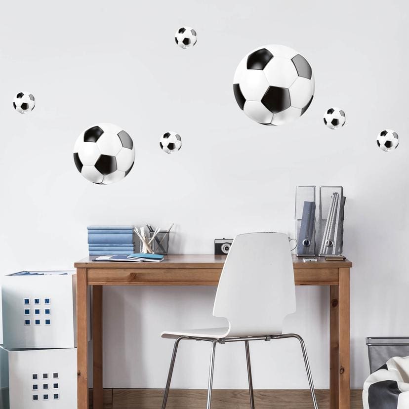 Sticker mural Set de ballons de foot