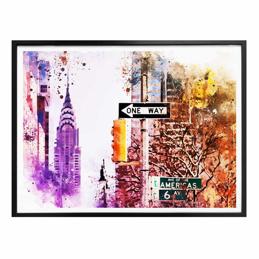 Póster Hugonnard - Acuarela: El Empire State Building