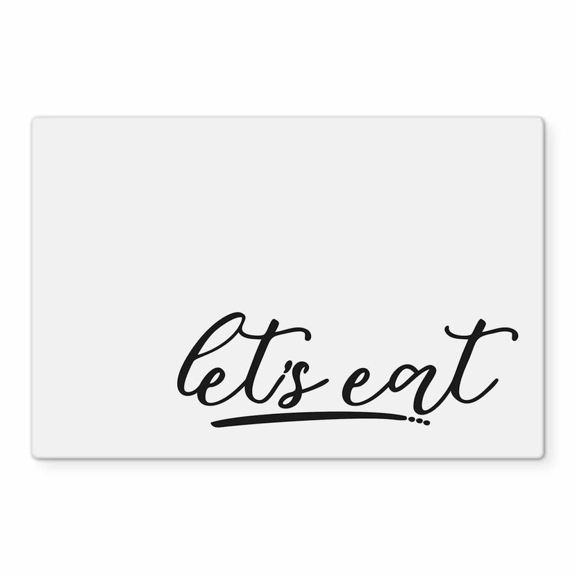 Pannello paraschizzi - Let’s eat