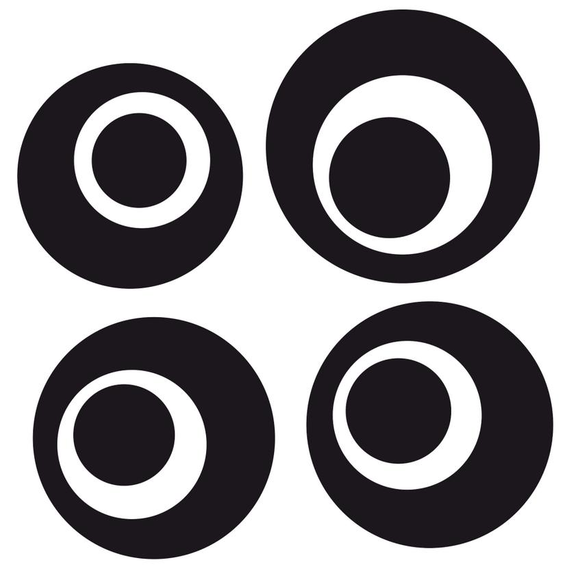 Sticker carrelage : Cercles