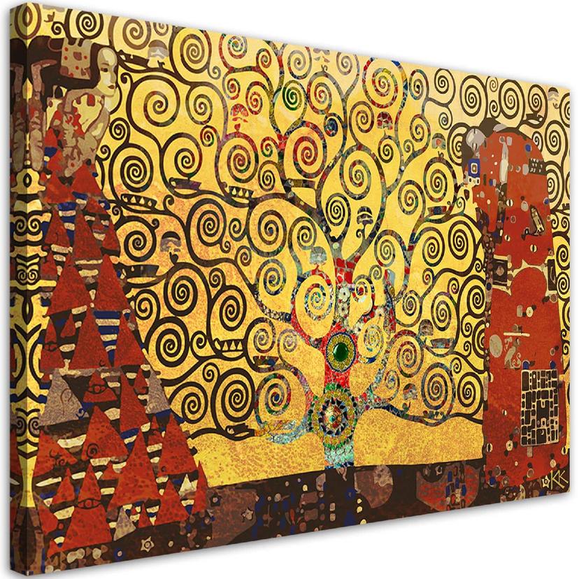 Canvasbillede, Gustav Klimt livets træ