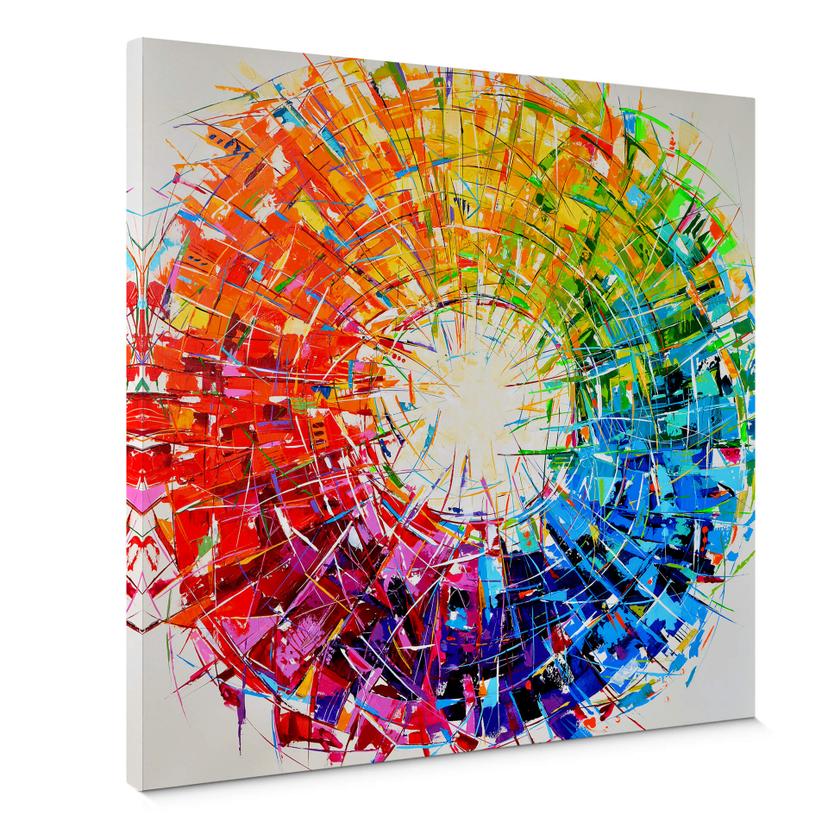 Tableau sur toile Fedrau - Cercle chromatique - carré