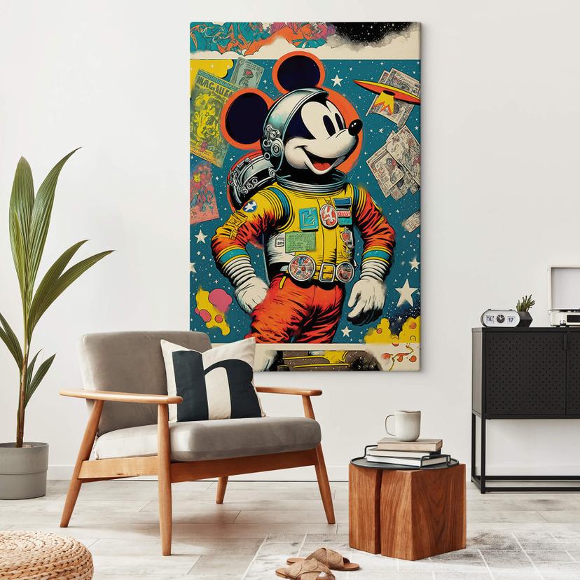Stampa su tela Treechild - Astronaut Mickey